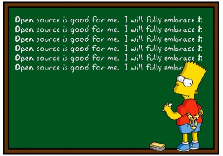 Bart Simpson FOSS