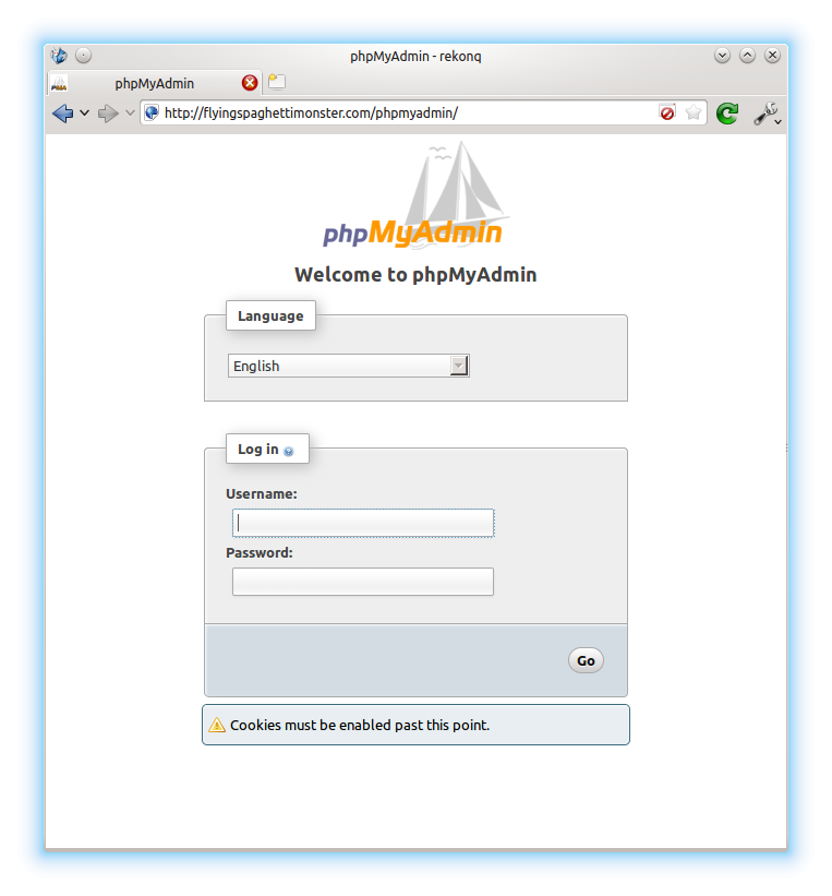 access phpmyadmin